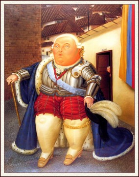 Fernando Botero œuvres - Louis XVI en visite à Medellin Fernando Botero